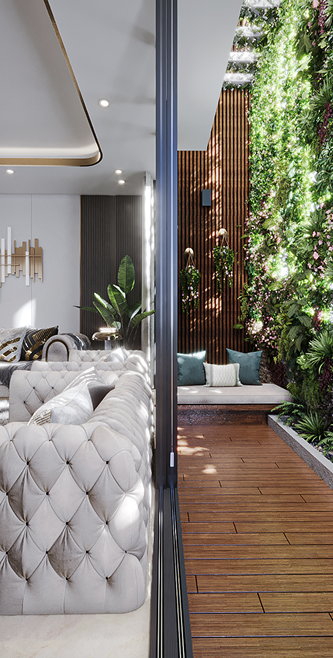 Human Wellness - Vertical scapes and terrace gardens for passive cooling and improved air quality